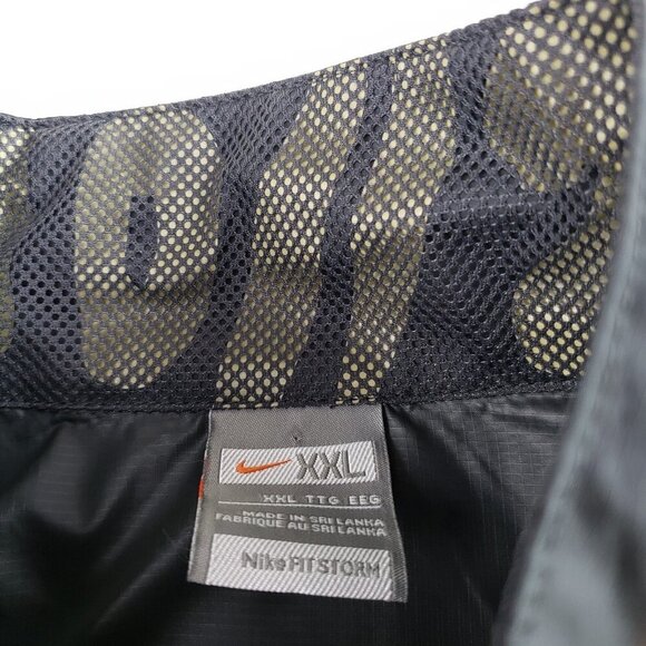 Nike Storm Windbreaker Jacket Men XXL Gray Full Zip Long Sleeve Athletic Vented - Picture 12 of 13